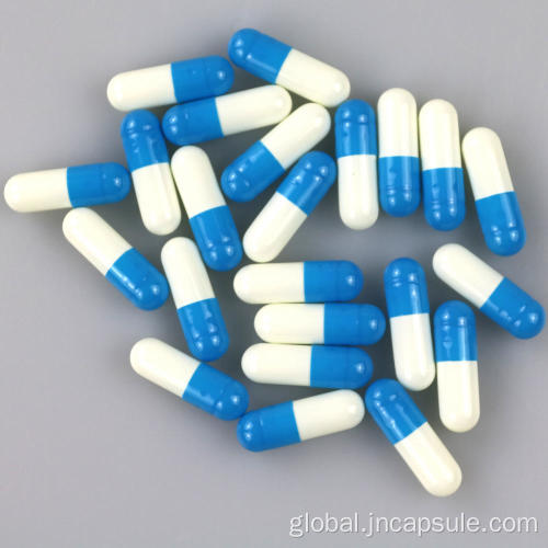 Blue White Empty Gelatin Capsule Size 0 Blue white empty capsule Supplier